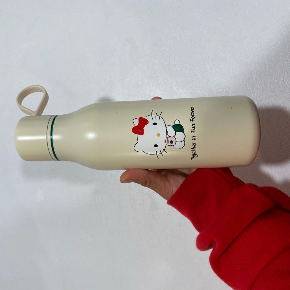 Hello Kitty x Starbucks Cream Stainless Steel Water Bottle | Limited Edition | M